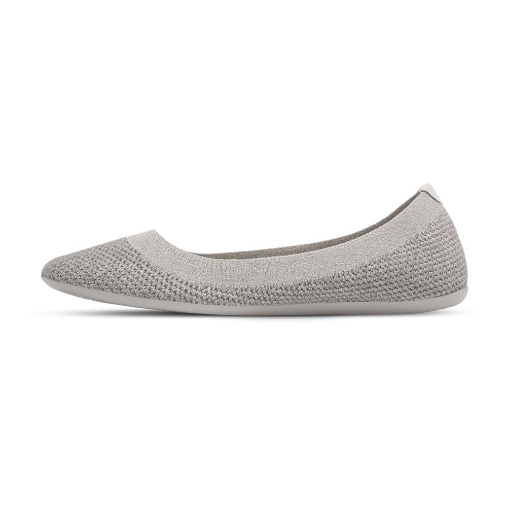 Allbirds Women\'s Flats Grey - Tree Breezers - 70428GKXH